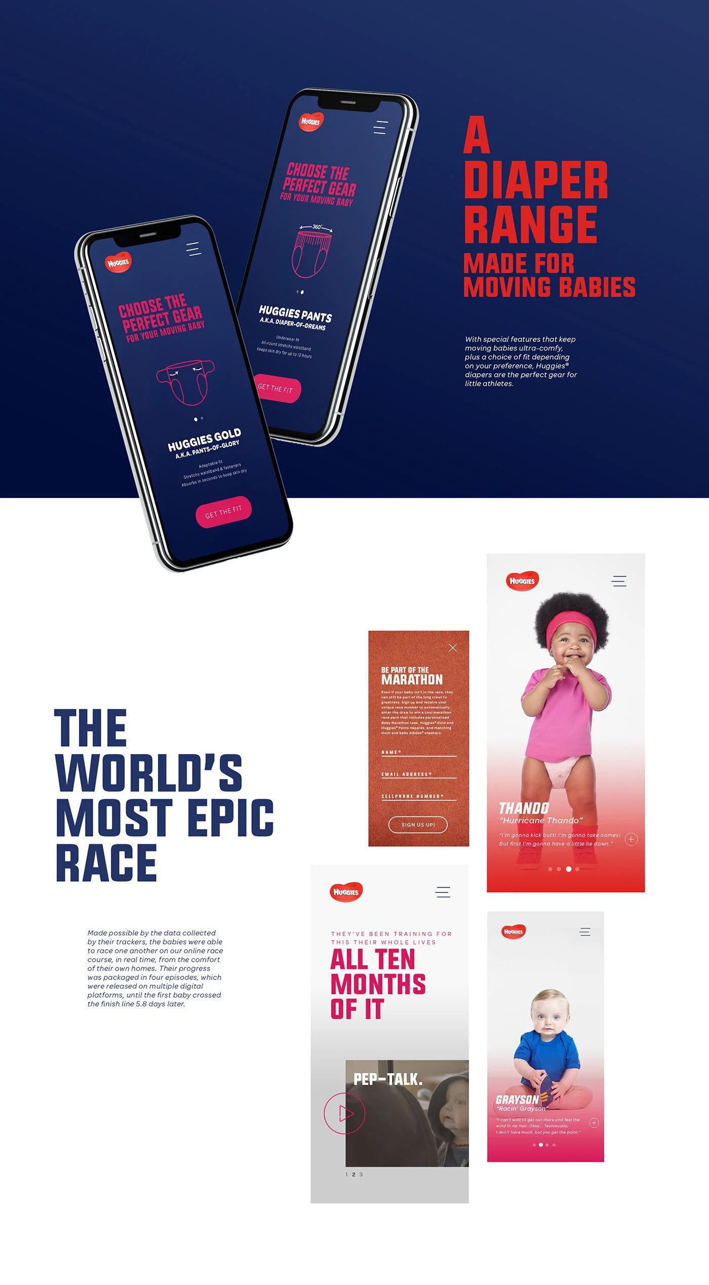 Huggies Baby Marathon — App Experience